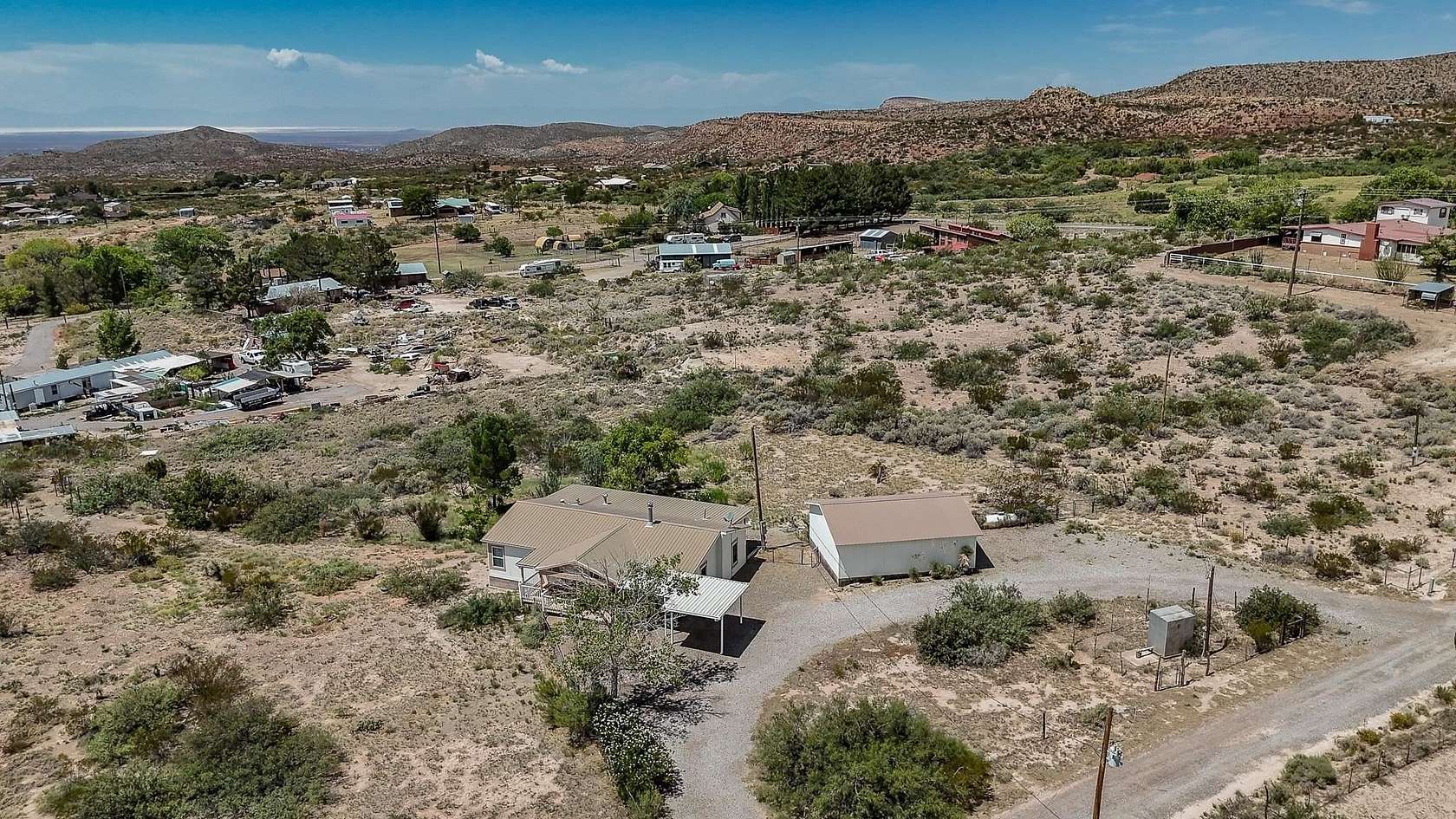 2.47 Acres of Land with Home for Sale in La Luz, New Mexico