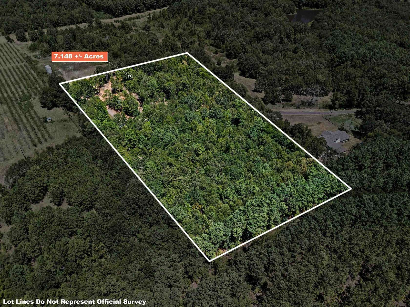 7.14 Acres of Land for Sale in Henderson, Texas