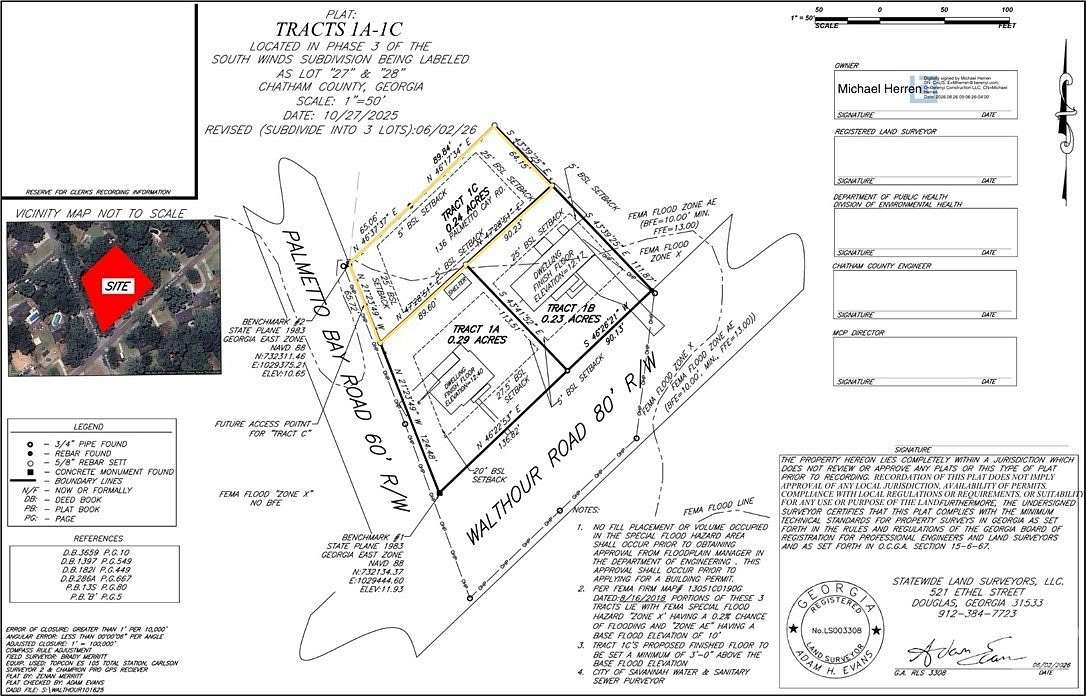0.24 Acres of Residential Land for Sale in Savannah, Georgia