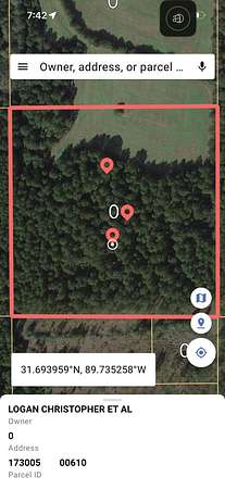 10 Acres of Recreational Land for Sale in Mount Olive, Mississippi
