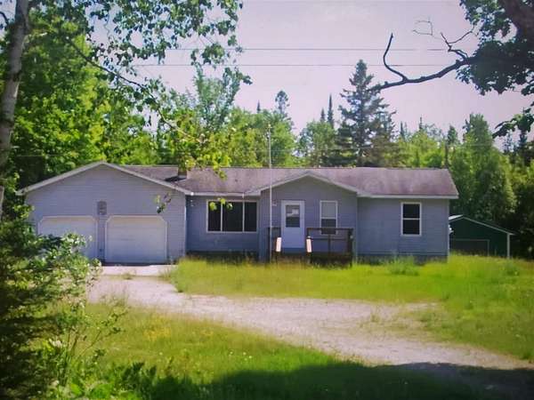 20 Acres of Recreational Land with Home for Sale in Gould City, Michigan