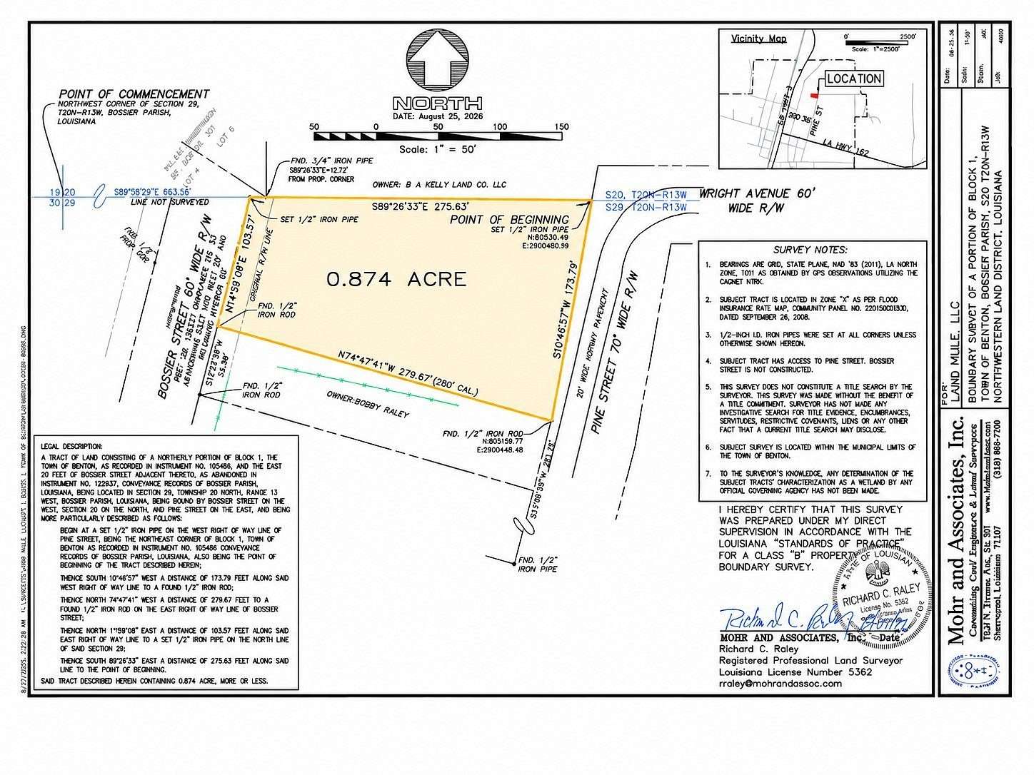 0.87 Acres of Residential Land for Sale in Benton, Louisiana