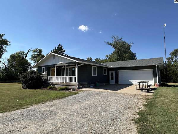 6.9 Acres of Land with Home for Sale in Lindsborg, Kansas