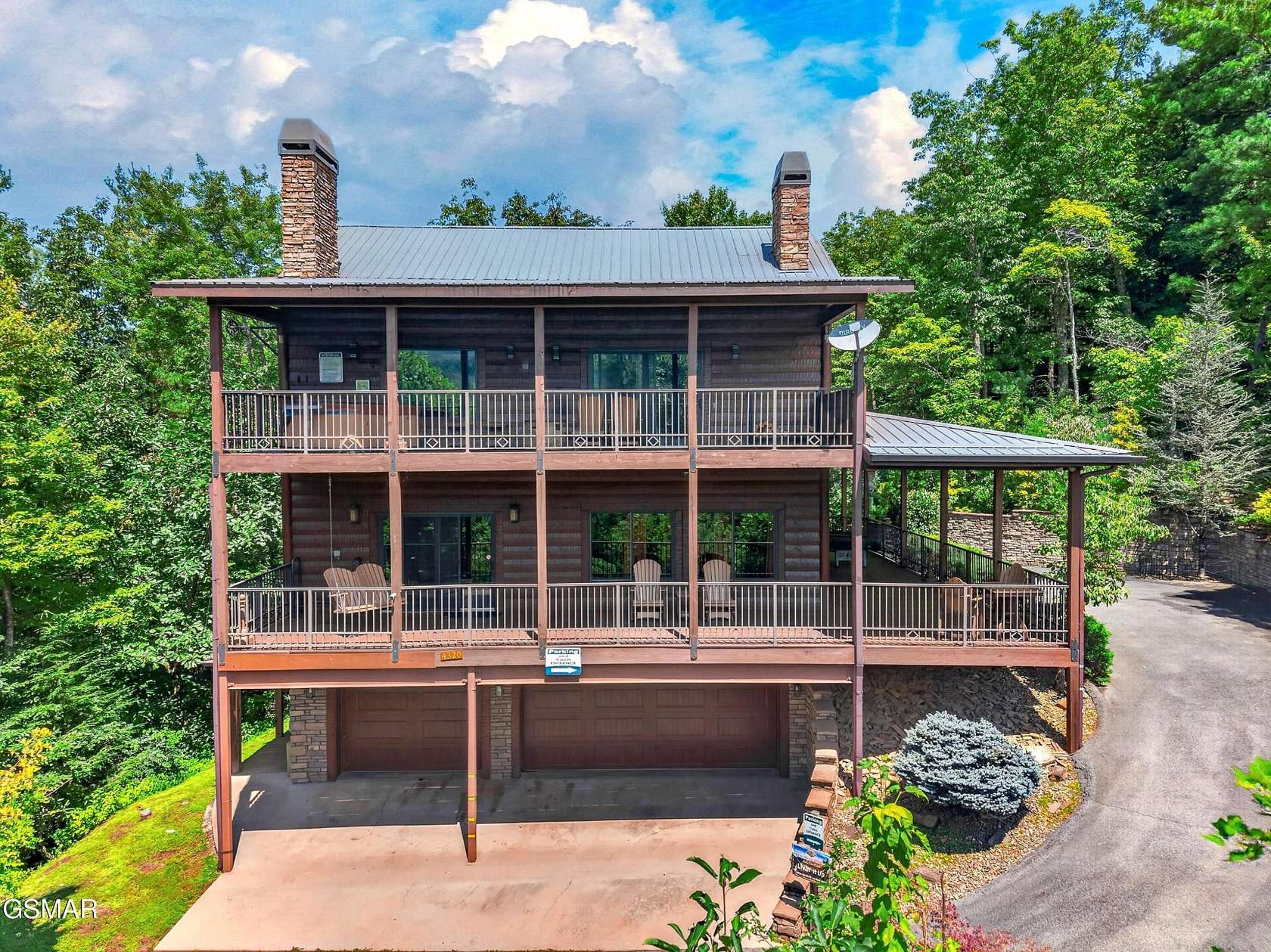 5.54 Acres of Land with Home for Sale in Gatlinburg, Tennessee