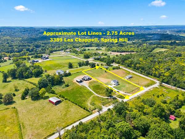 2.75 Acres of Land with Home for Sale in Spring Hill, Tennessee