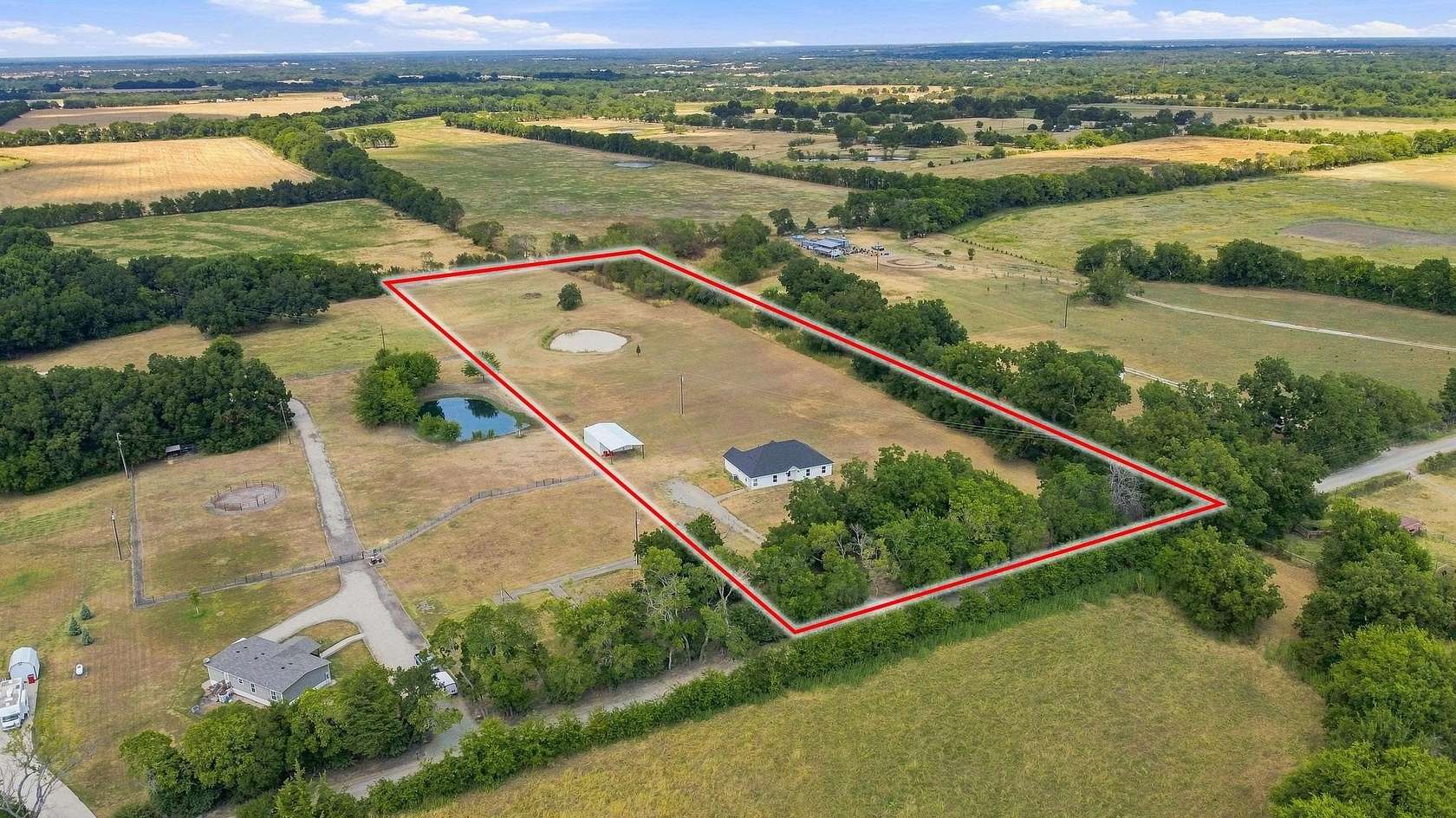 5.6 Acres of Land with Home for Sale in Ector, Texas