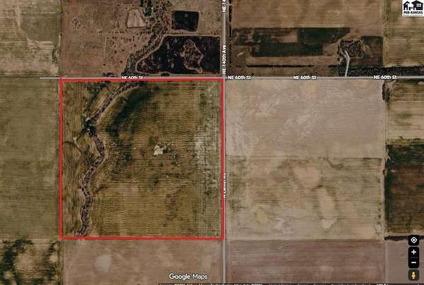 158 Acres of Agricultural Land for Auction in Stafford, Kansas