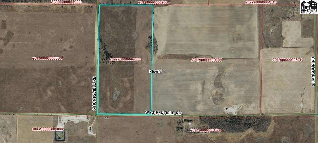 77 Acres of Recreational Land for Auction in Plevna, Kansas