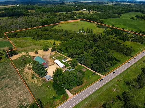 40.3 Acres of Land with Home for Sale in Tigerton, Wisconsin