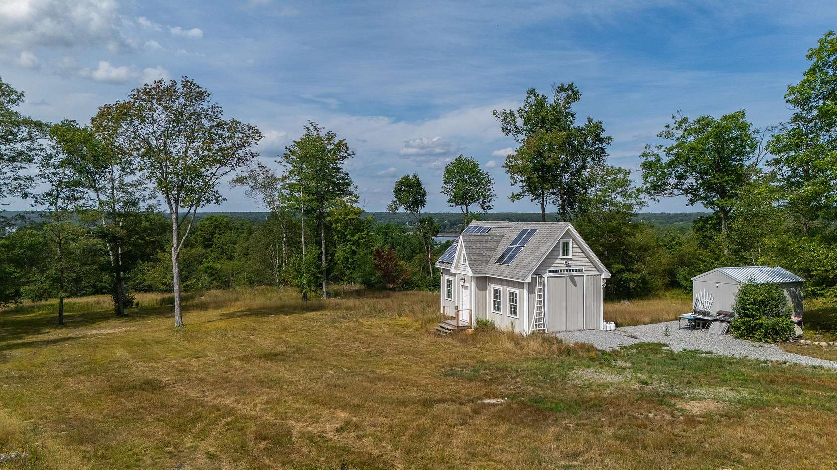 32 Acres of Recreational Land with Home for Sale in Edgecomb, Maine