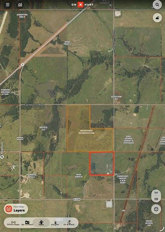 40 Acres of Agricultural Land for Sale in Dustin, Oklahoma