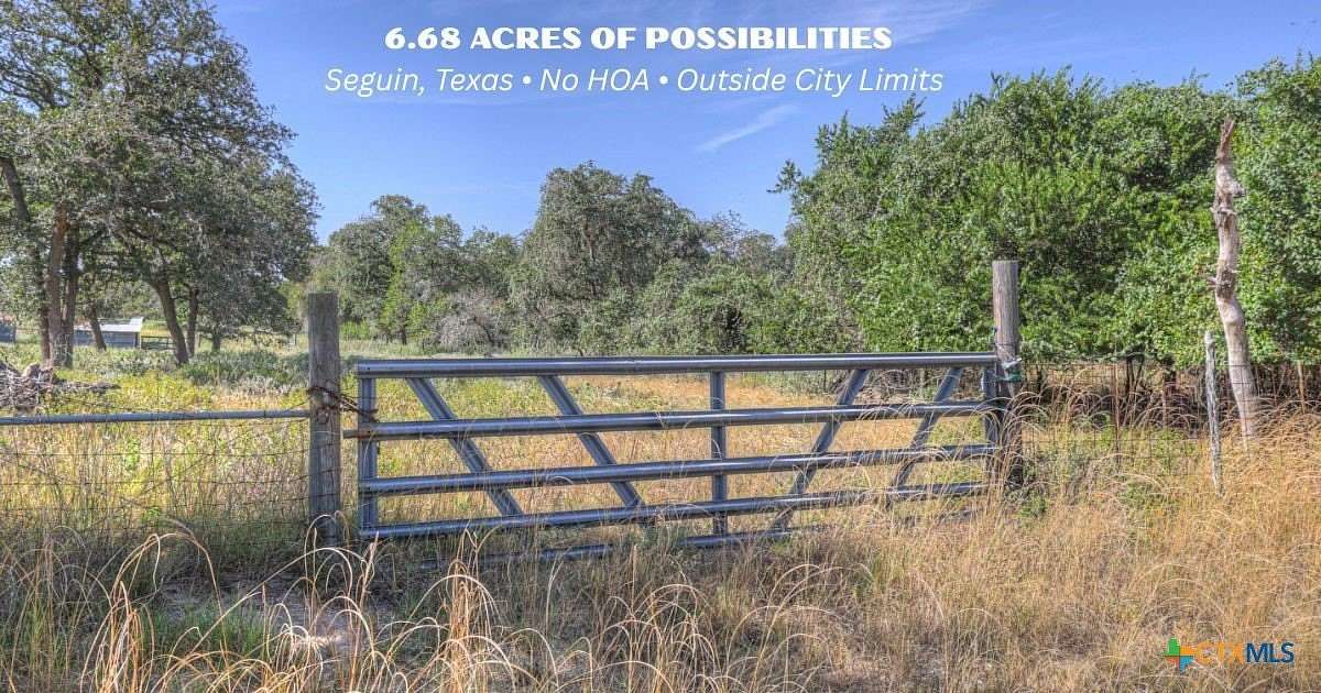 6.68 Acres of Land for Sale in Seguin, Texas