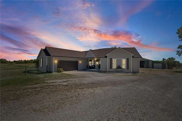 10 Acres of Land with Home for Sale in Ottawa, Kansas