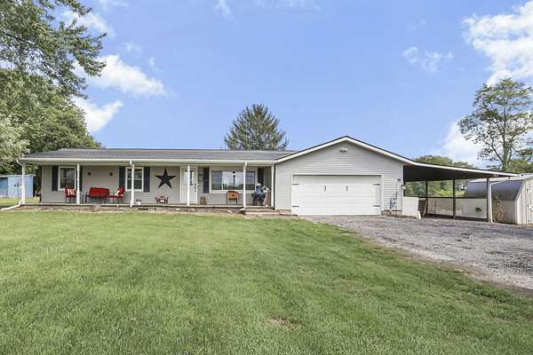 8.77 Acres of Land with Home for Sale in Thornville, Ohio