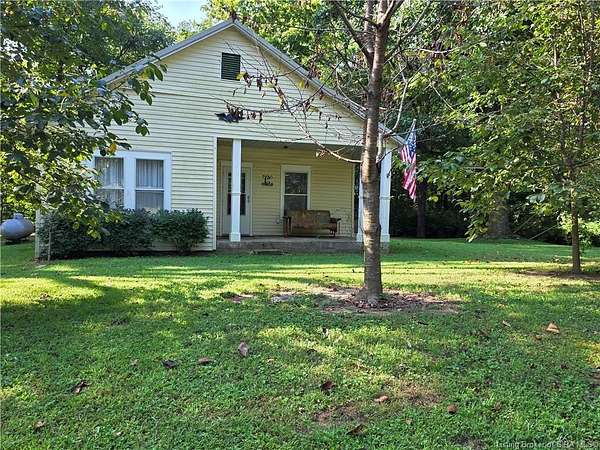 3.5 Acres of Land with Home for Sale in Leavenworth, Indiana