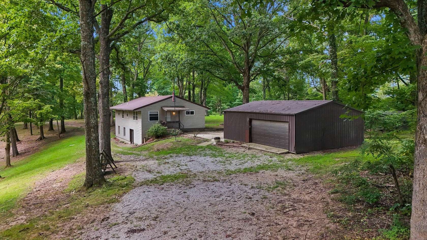 26 Acres of Recreational Land with Home for Sale in South Bloomingville, Ohio