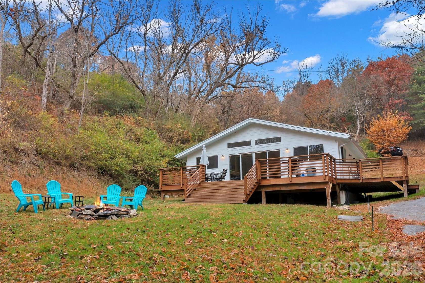 9.45 Acres of Land with Home for Sale in Marshall, North Carolina