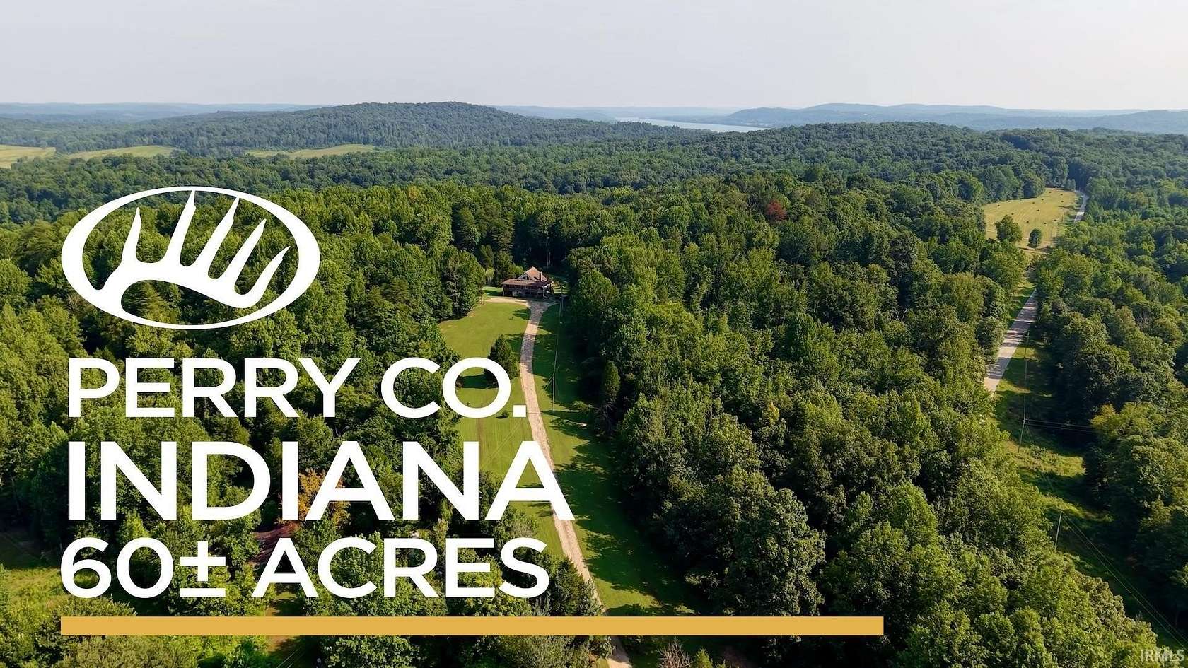 60 Acres of Recreational Land with Home for Sale in Rome, Indiana
