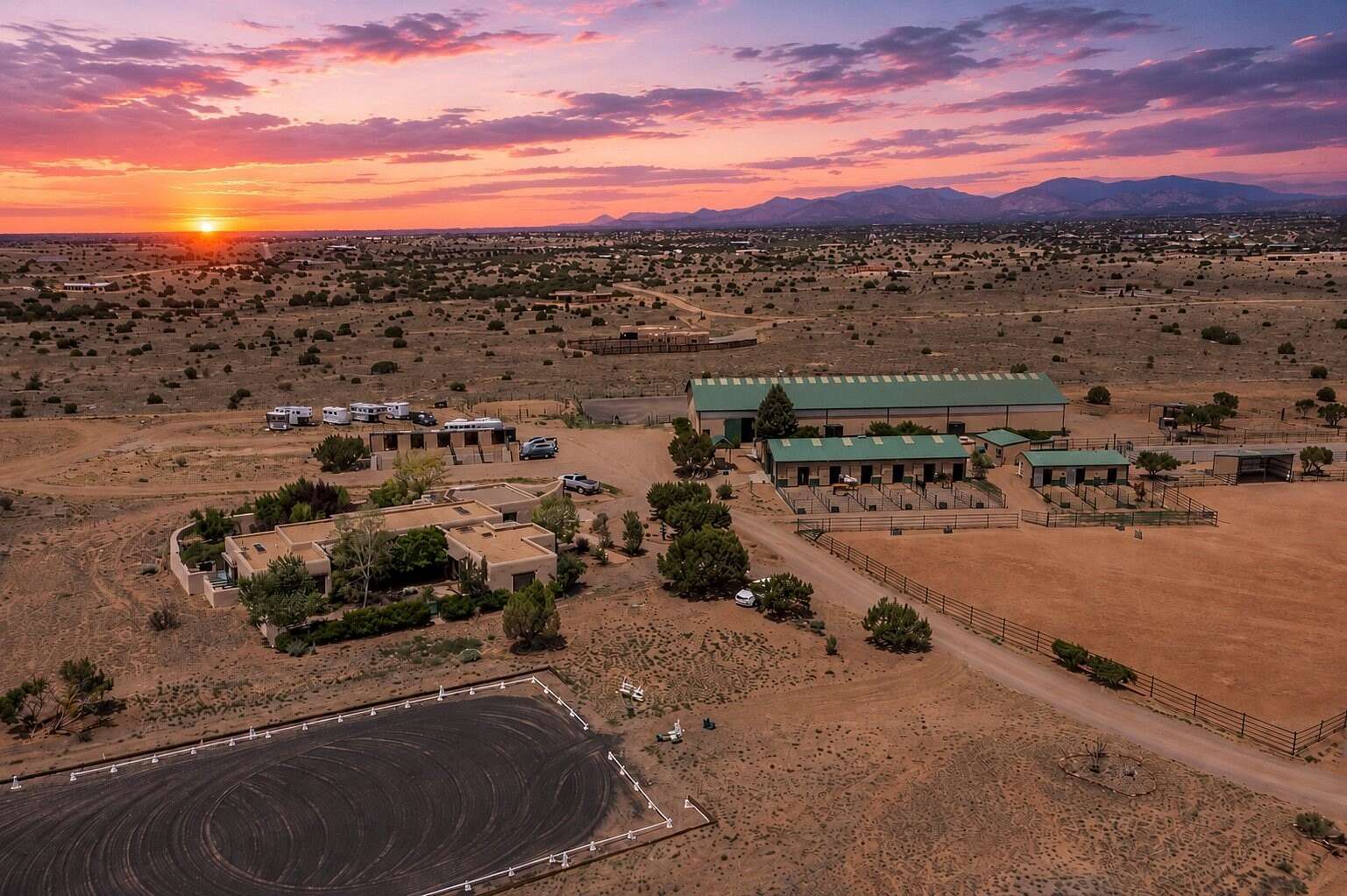 19.5 Acres of Land with Home for Sale in Lamy, New Mexico