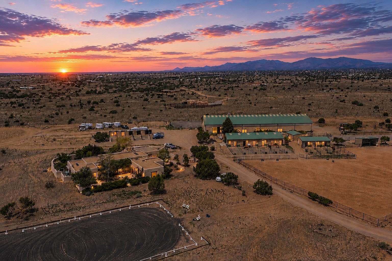 19.5 Acres of Land with Home for Sale in Lamy, New Mexico