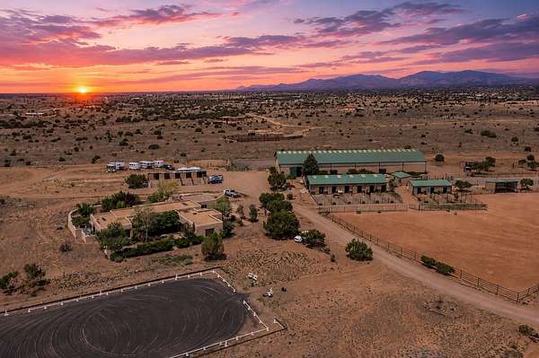 19.5 Acres of Land with Home for Sale in Lamy, New Mexico