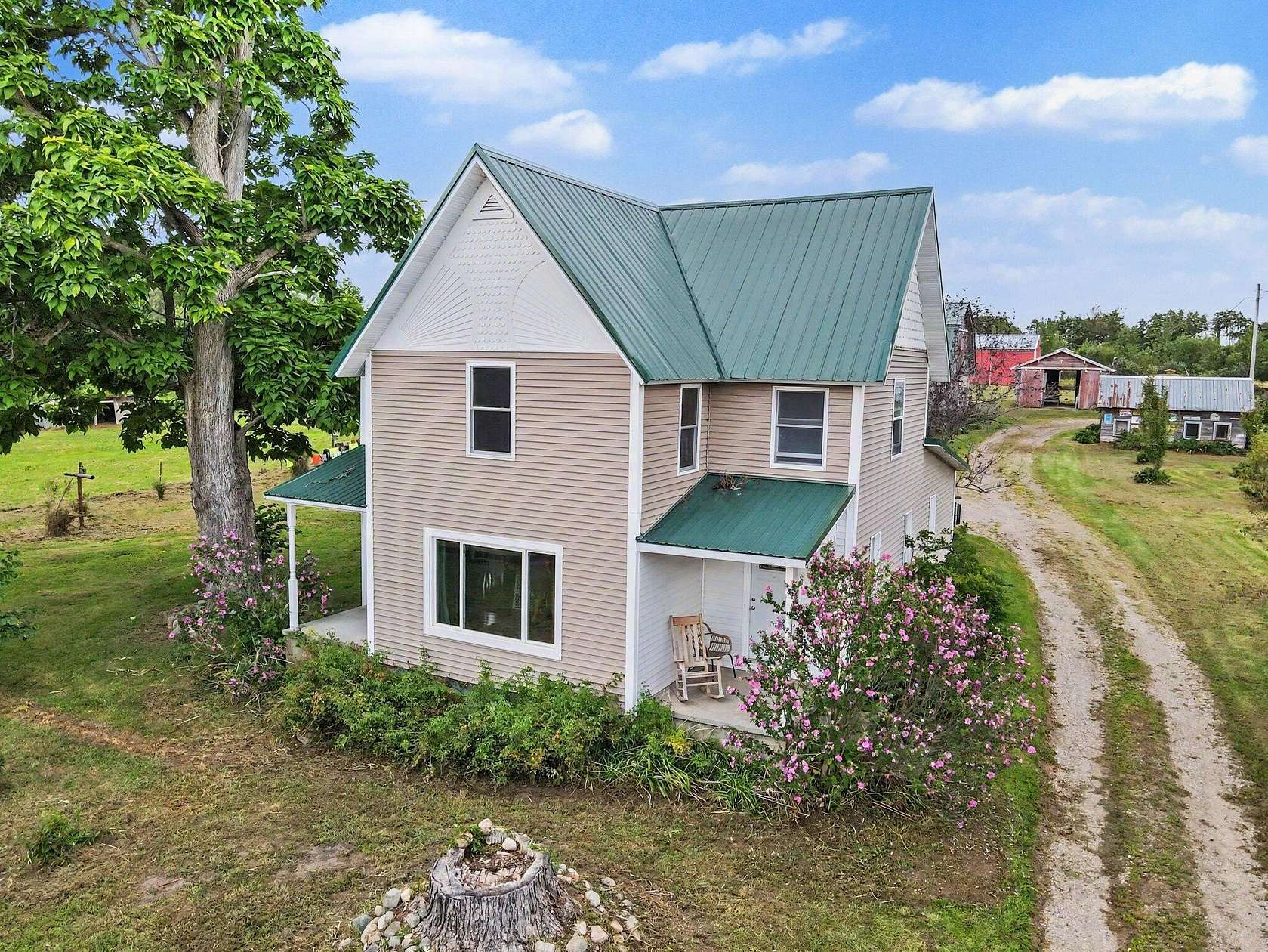 13.8 Acres of Land with Home for Sale in Bloomingdale, Michigan