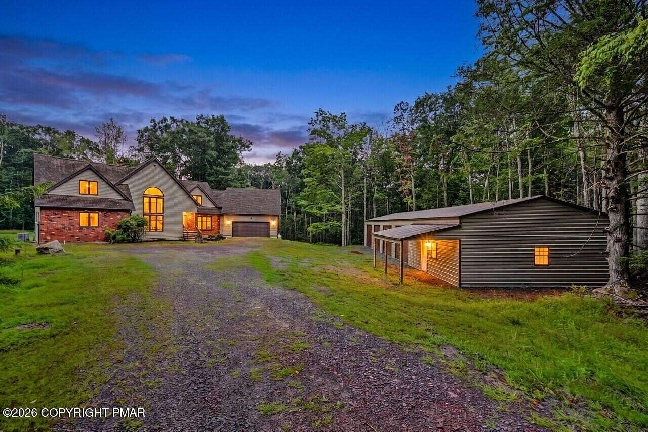 10.5 Acres of Land with Home for Sale in Bear Creek Village, Pennsylvania