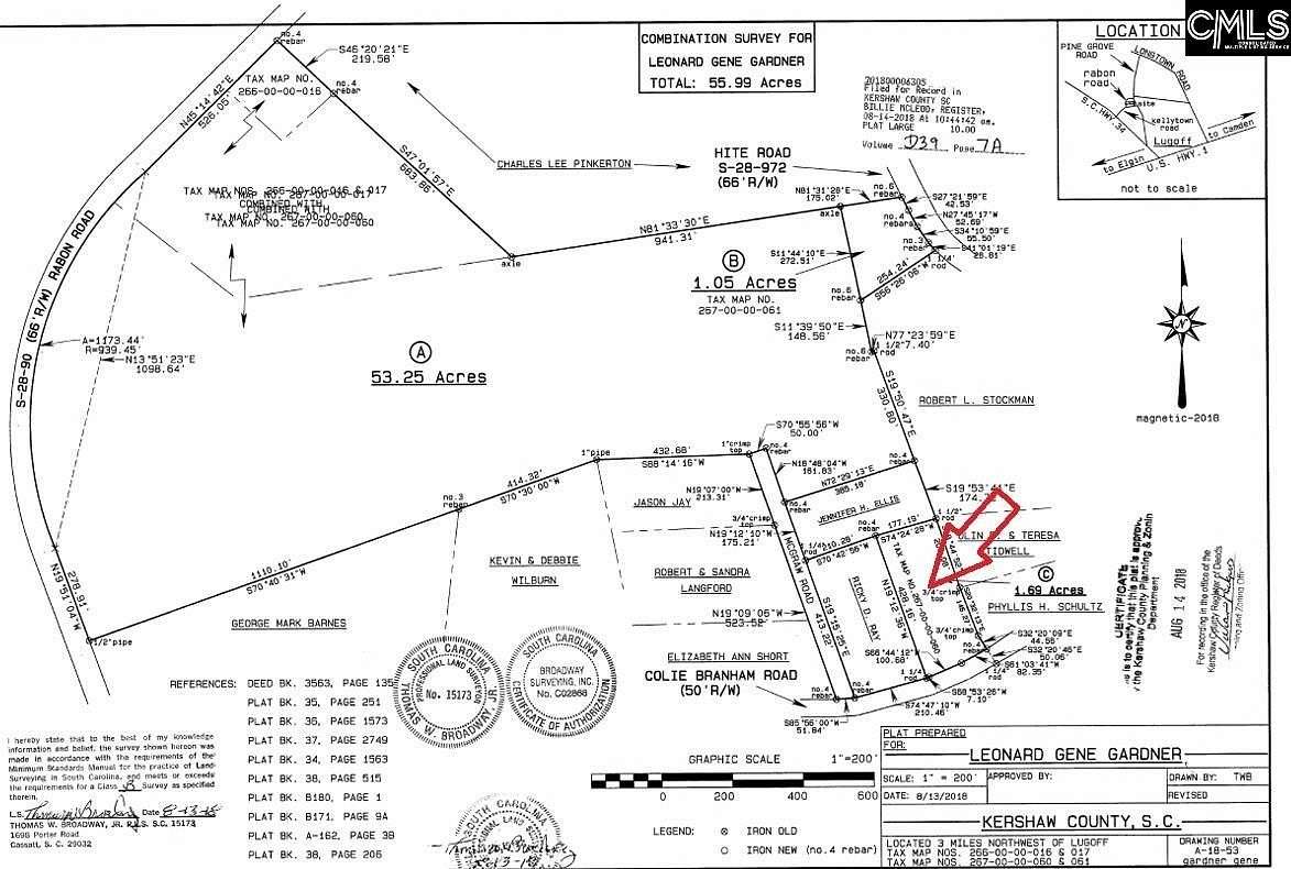 1.69 Acres of Residential Land for Sale in Lugoff, South Carolina