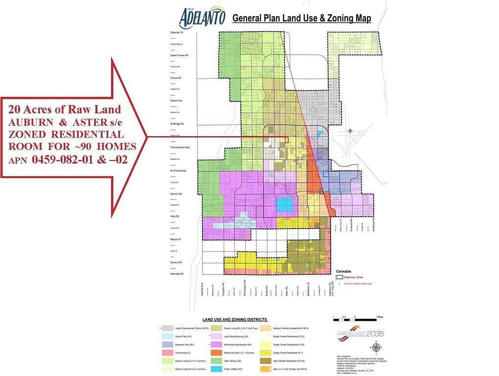 20 Acres of Land for Sale in Adelanto, California