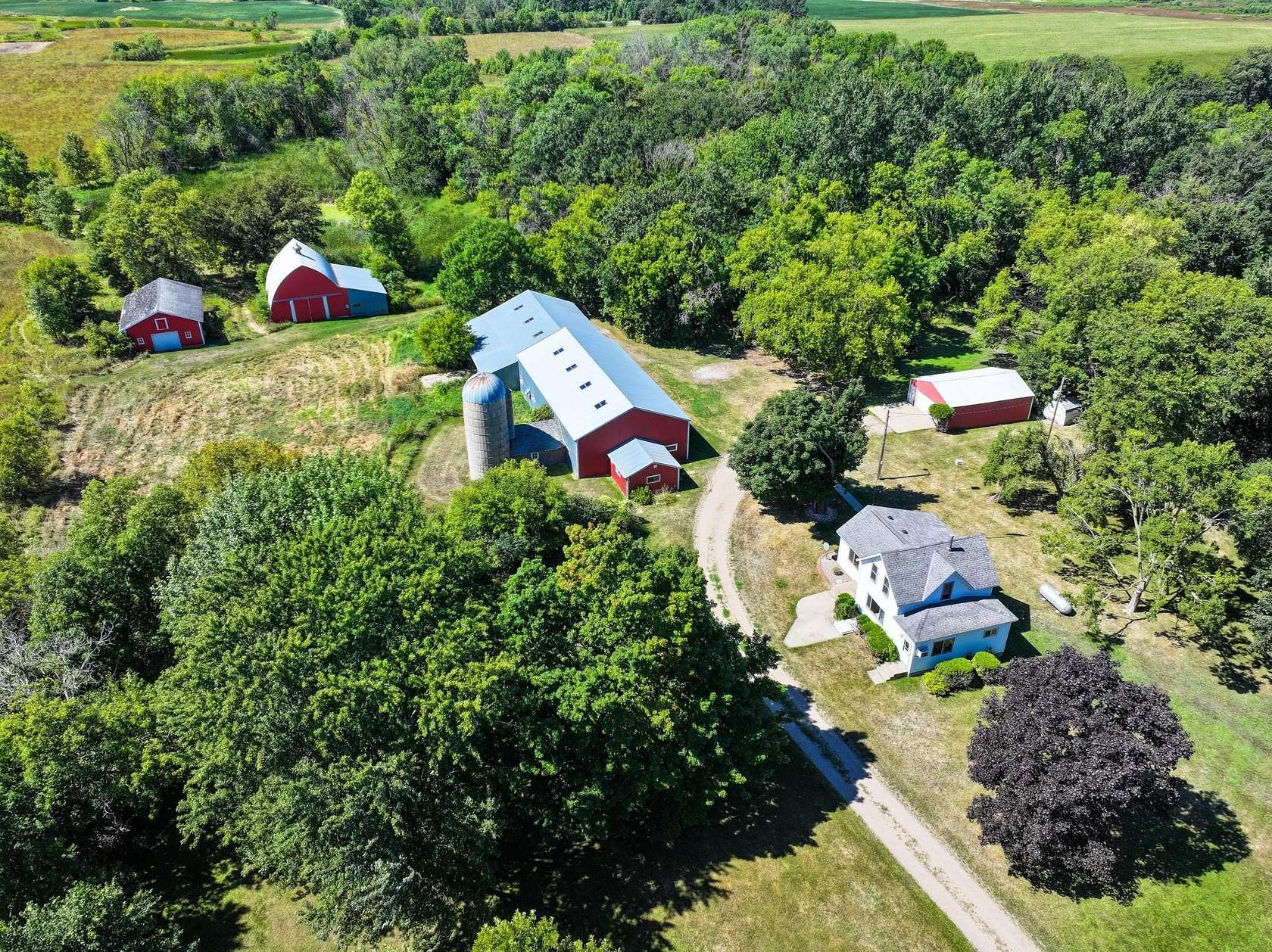 20 Acres of Agricultural Land with Home for Sale in Osakis, Minnesota