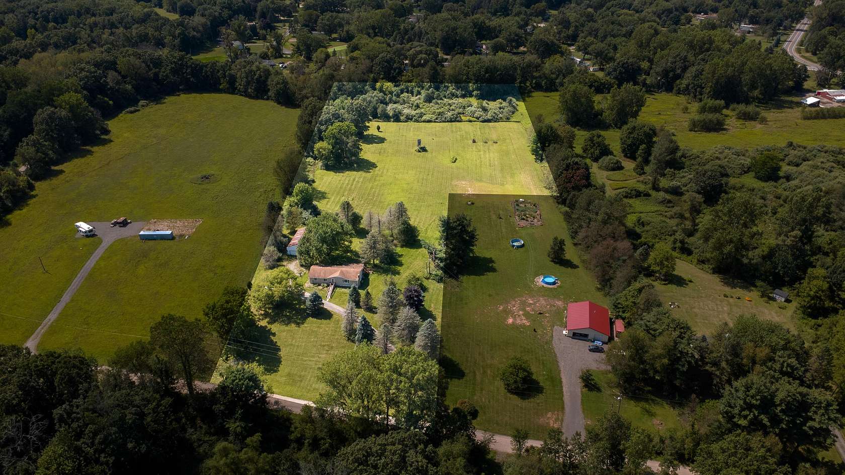 7.12 Acres of Land with Home for Sale in Pinckney, Michigan