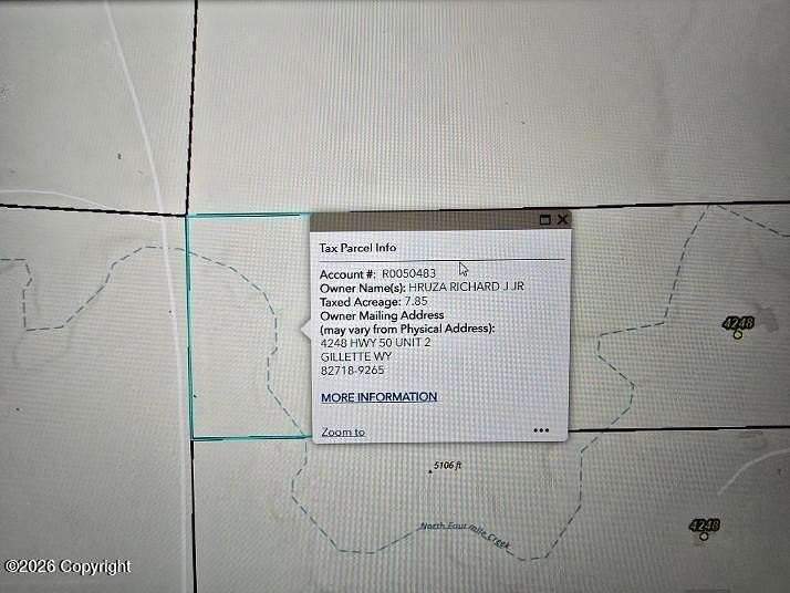 7.85 Acres of Residential Land for Sale in Gillette, Wyoming