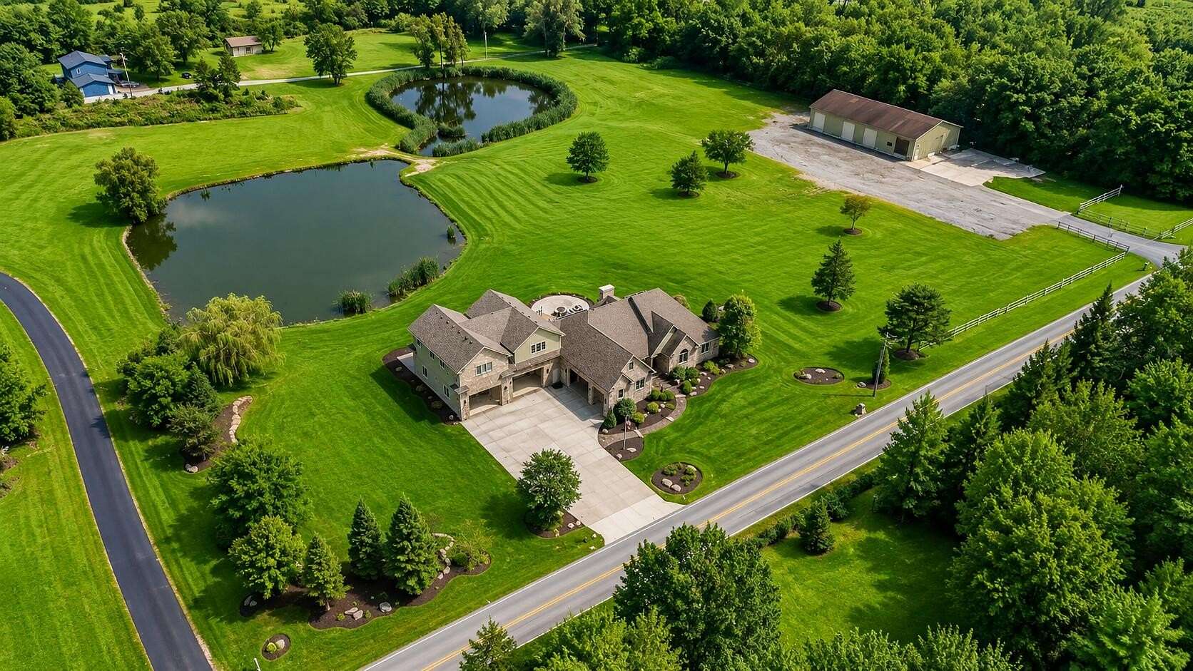 10 Acres of Recreational Land with Home for Sale in Crown Point, Indiana