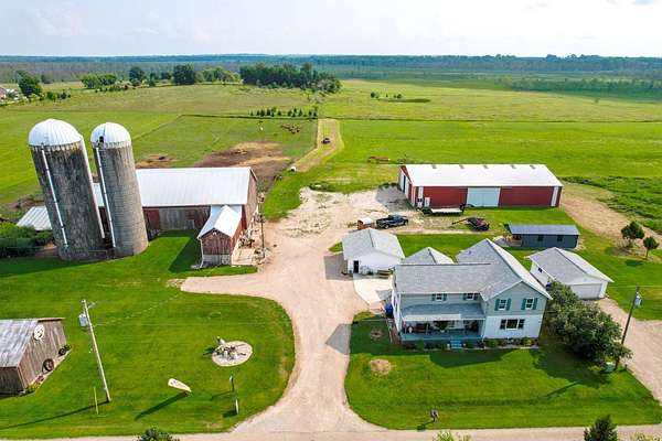 18.6 Acres of Land with Home for Auction in Fremont, Wisconsin