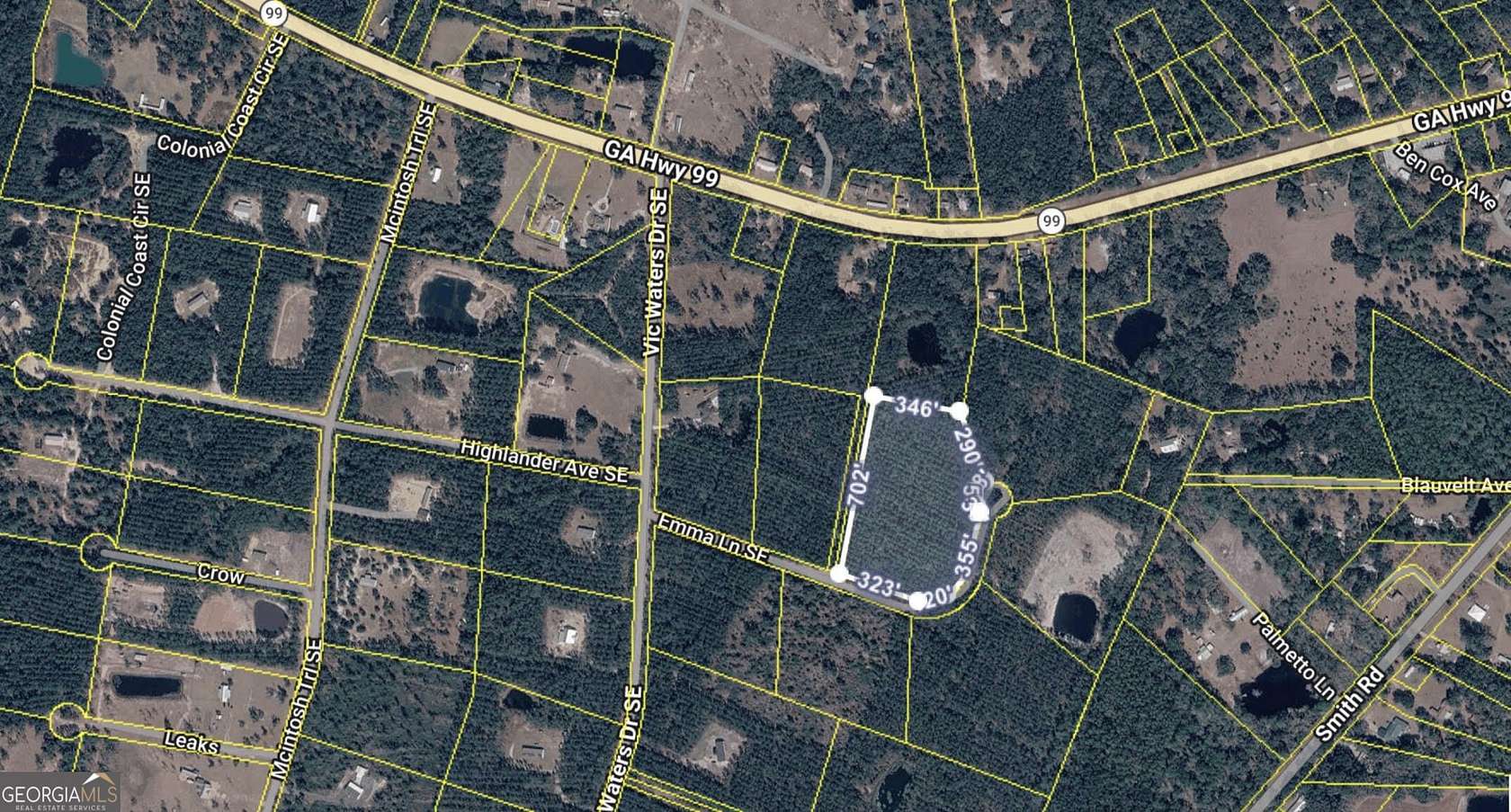 7.75 Acres of Land for Sale in Townsend, Georgia