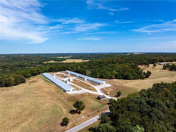 40 Acres of Agricultural Land with Home for Sale in Watts, Oklahoma