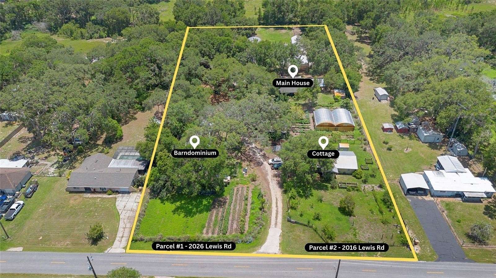 3.88 Acres of Land with Home for Sale in Leesburg, Florida