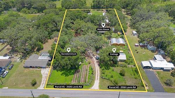 3.88 Acres of Land with Home for Sale in Leesburg, Florida