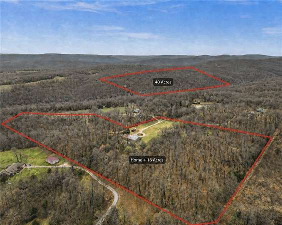 40 Acres of Recreational & Residential Land for Sale in West Fork, Arkansas