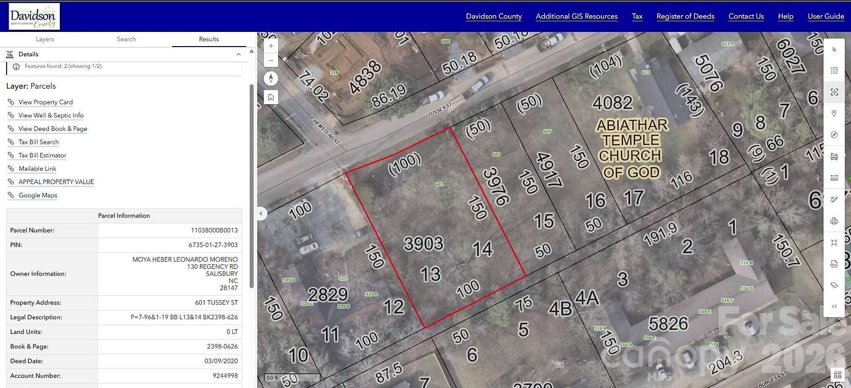 0.51 Acres of Residential Land for Sale in Lexington, North Carolina
