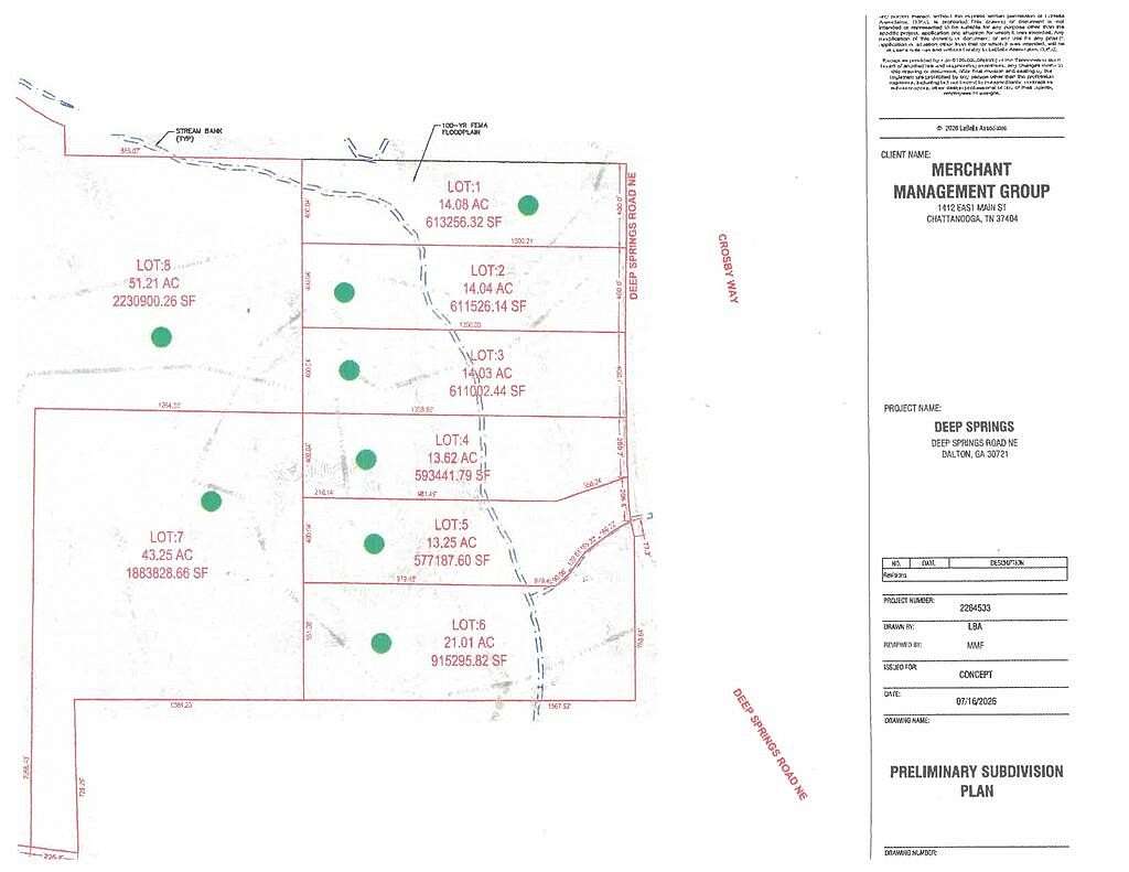 14 Acres of Land for Sale in Dalton, Georgia