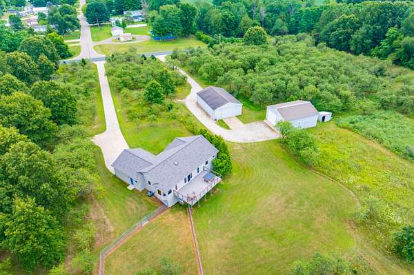 15 Acres of Land with Home for Sale in Paw Paw, Michigan
