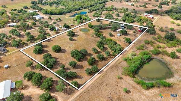10 Acres of Recreational Land with Home for Sale in Yoakum, Texas