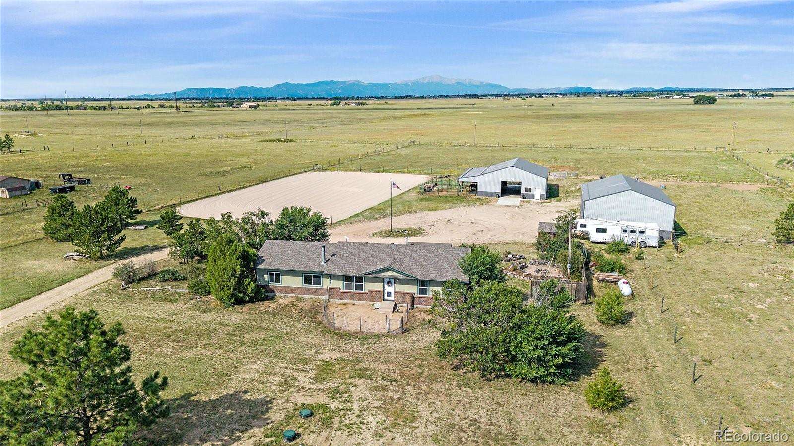 5 Acres of Land with Home for Sale in Peyton, Colorado