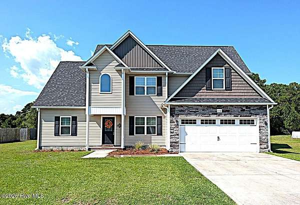 1.57 Acres of Land with Home for Sale in Hubert, North Carolina