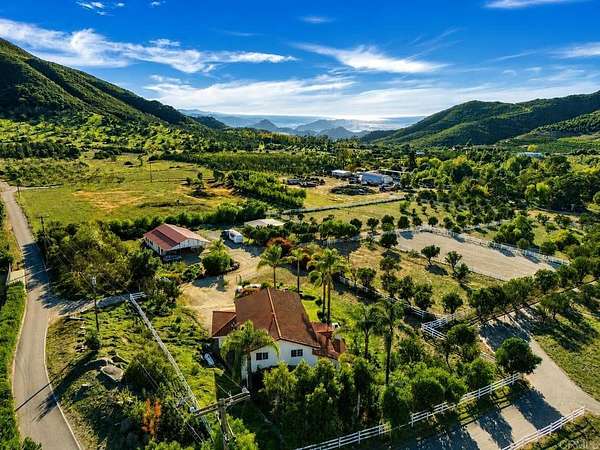 5.5 Acres of Land with Home for Sale in Fallbrook, California