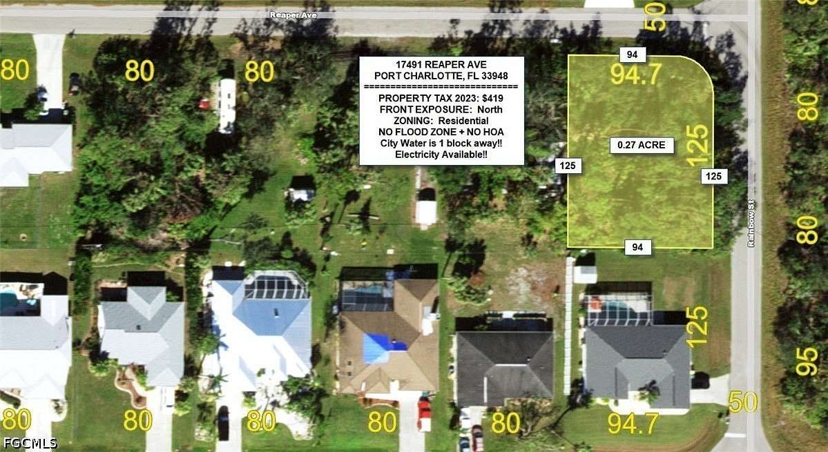 0.27 Acres of Residential Land for Sale in Port Charlotte, Florida
