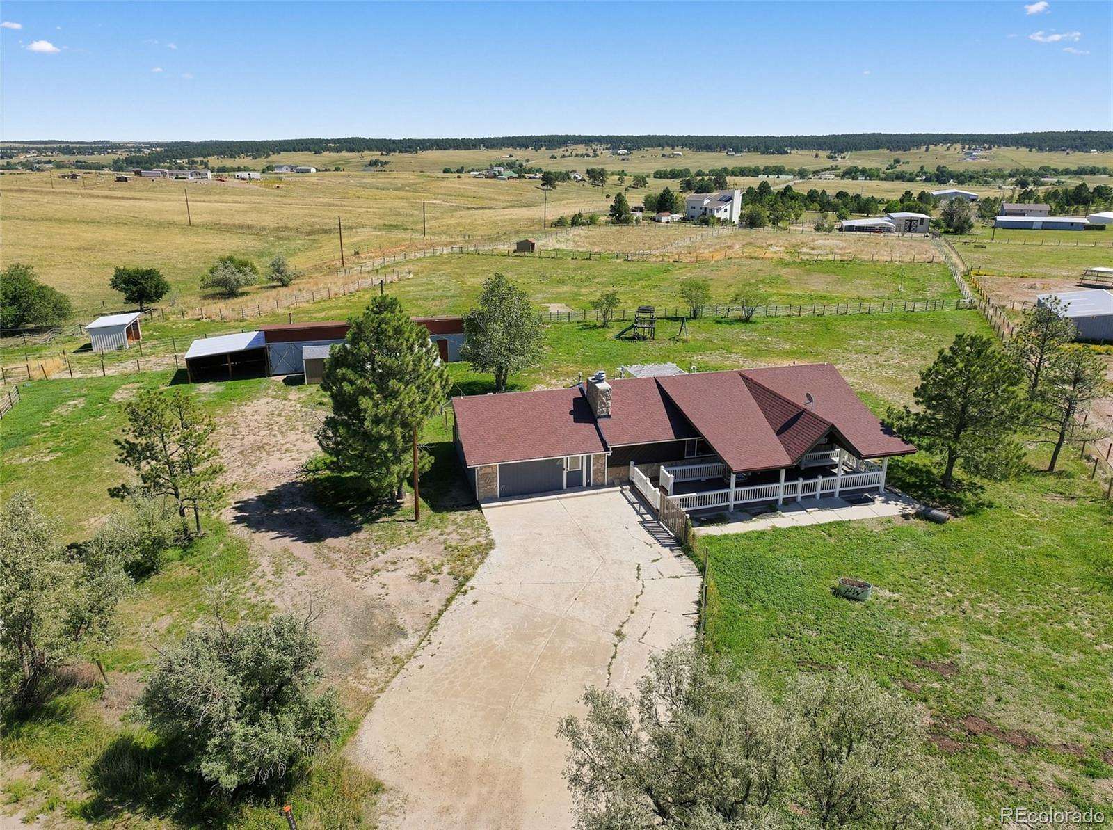5 Acres of Land with Home for Sale in Elizabeth, Colorado
