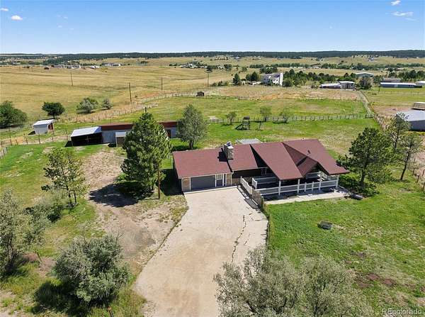 5 Acres of Land with Home for Sale in Elizabeth, Colorado