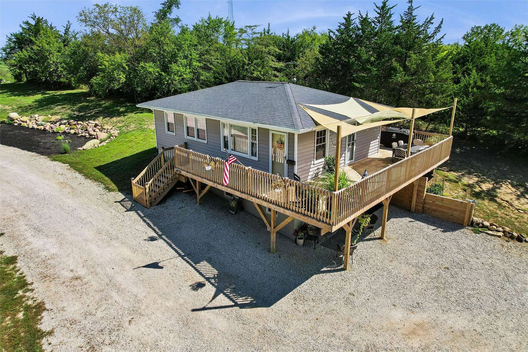 6.77 Acres of Land with Home for Sale in New Virginia, Iowa